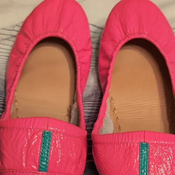 Hot Pink Tieks Patent Leather ballet flats - Picture 6 of 7